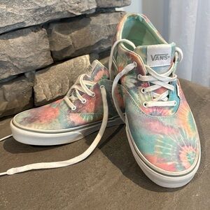 VANS Doheny Heart pastel tie dye,low lace up sneakers/trainers/skate/waffle sole